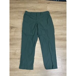 Kirkland Pants Womens 10 Green Travel Outdoor Hiking Fishing Stretch Crop Nylon